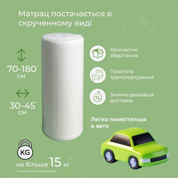 Матрац ортопедичний ТМ Ismart Koala Soma 80х190 см безпружинний (ISM-051281)